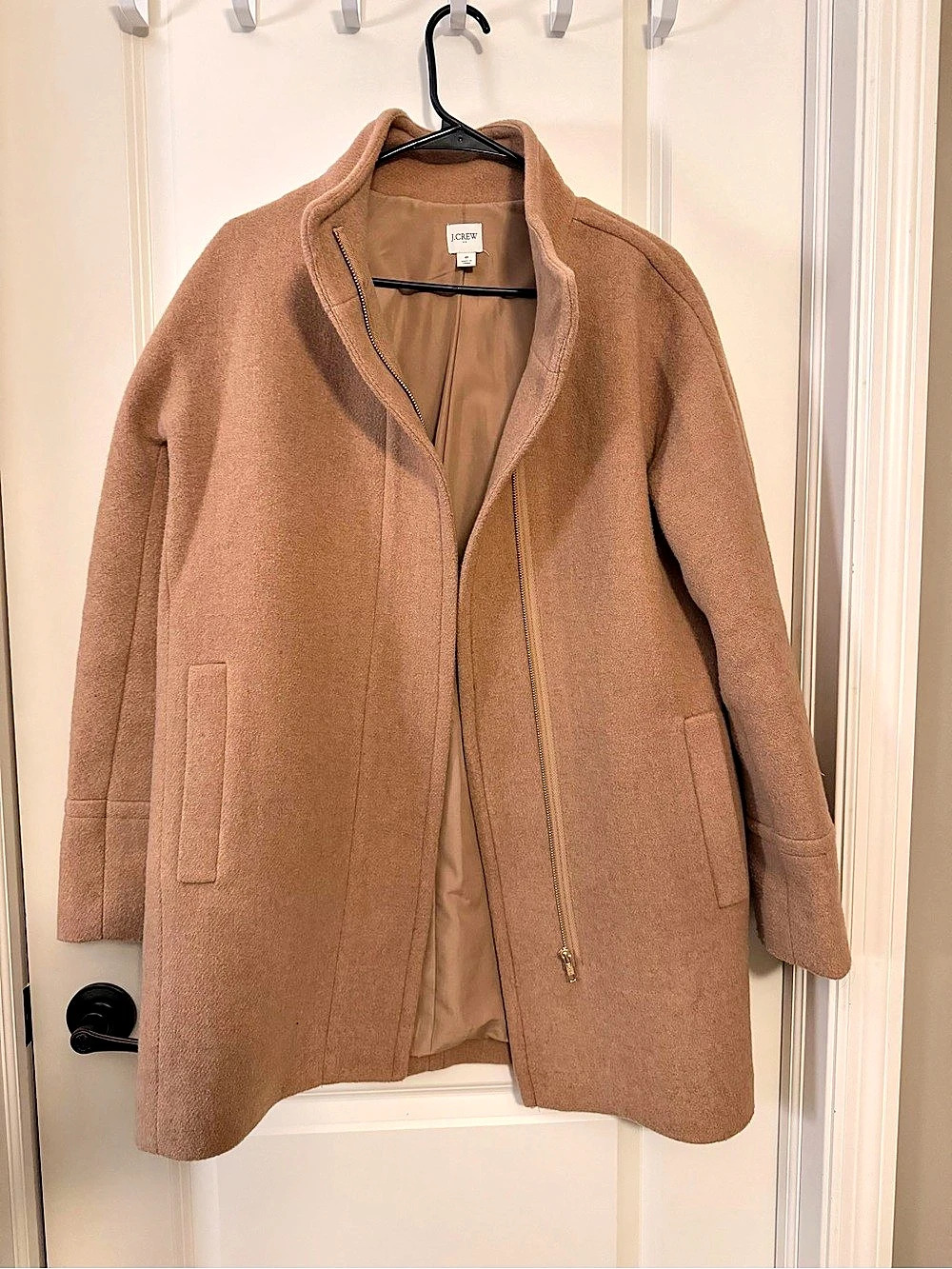 J Crew City Coat in Camel Size 8 Like New
